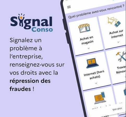 La nouvelle appli Signal Conso ©Capture d'écran SignalConso.fr