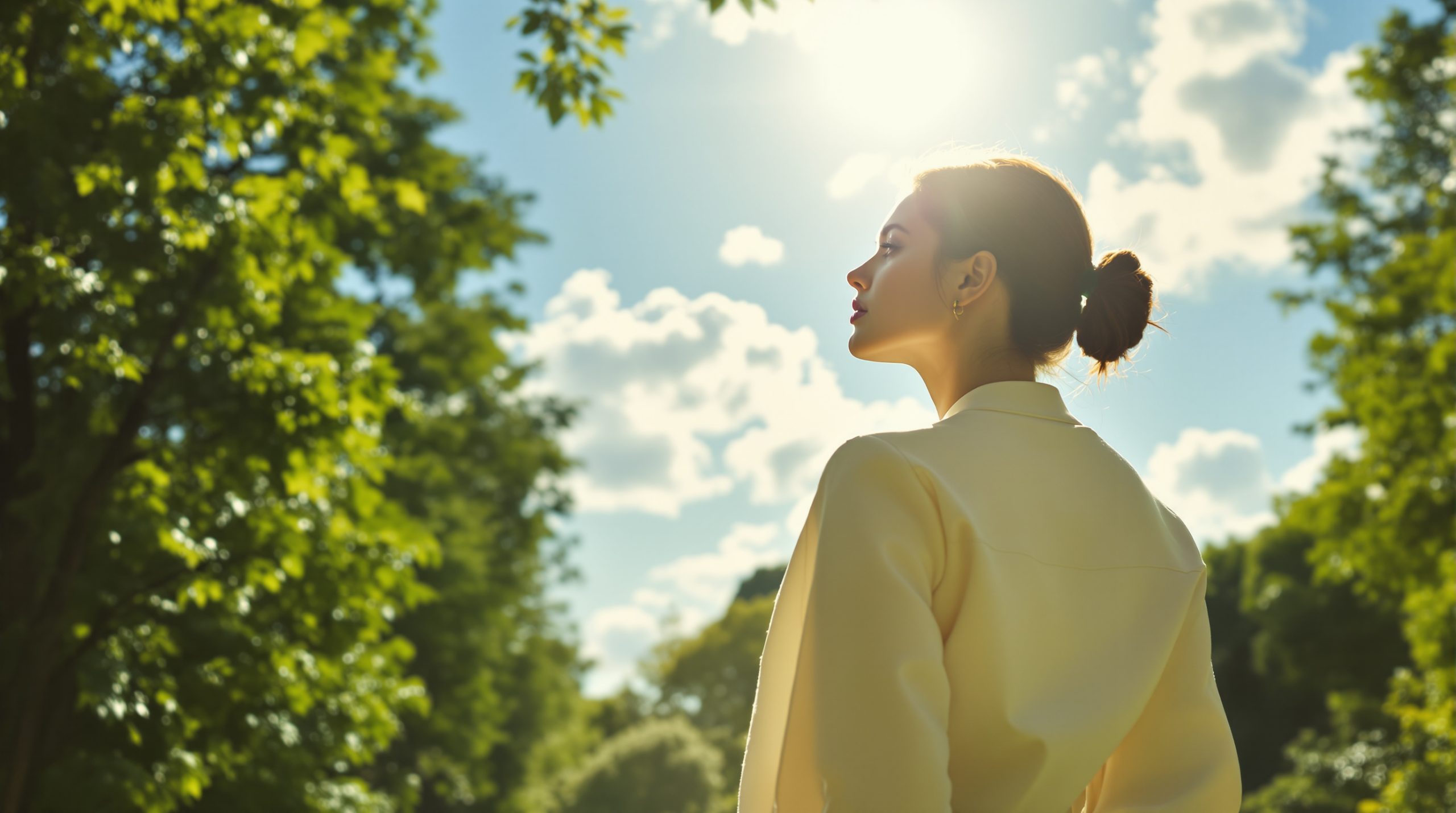 Élégance mature en plein air