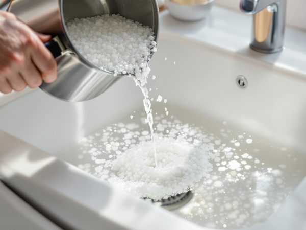 Astuce Entretien Évier Sel Eau