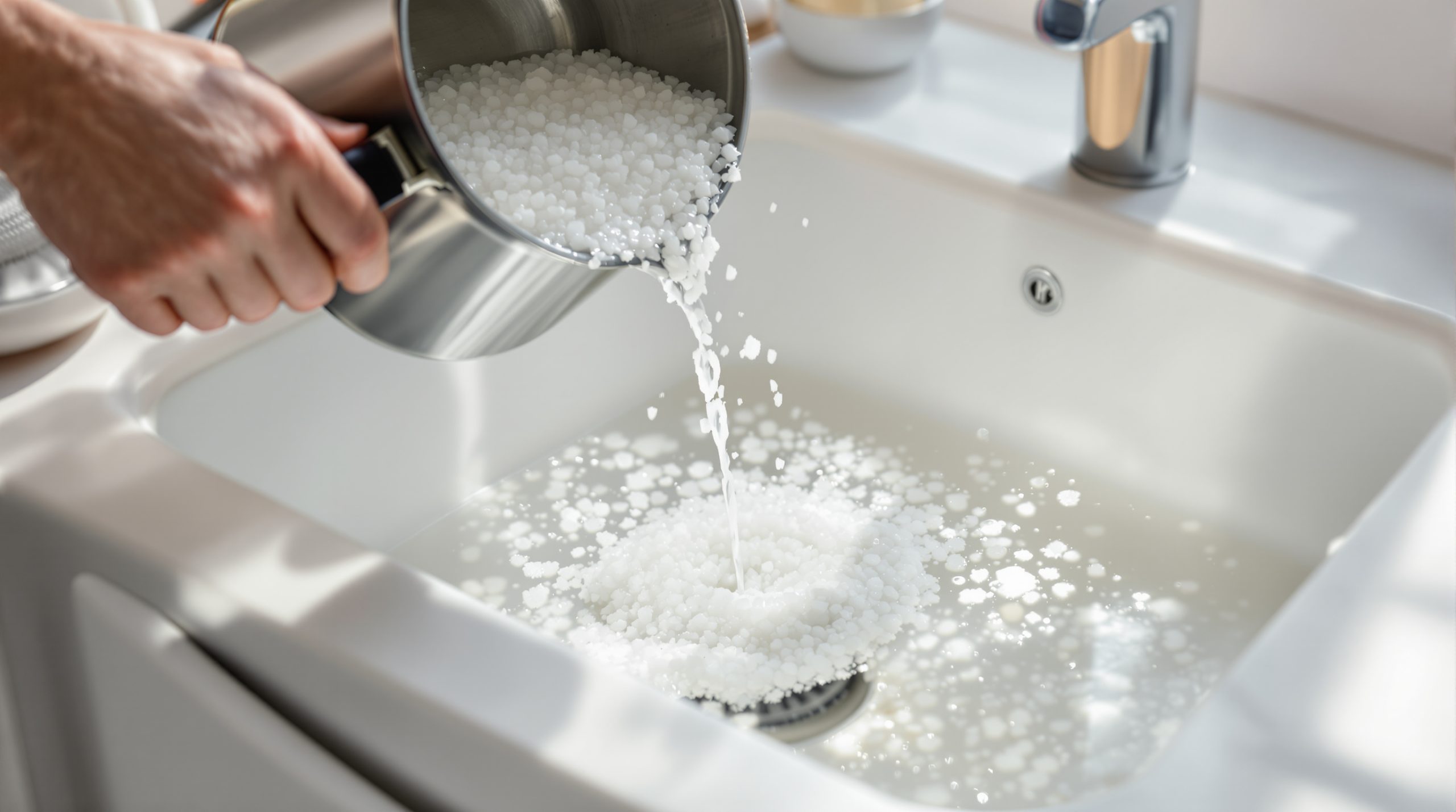 Astuce Entretien Évier Sel Eau