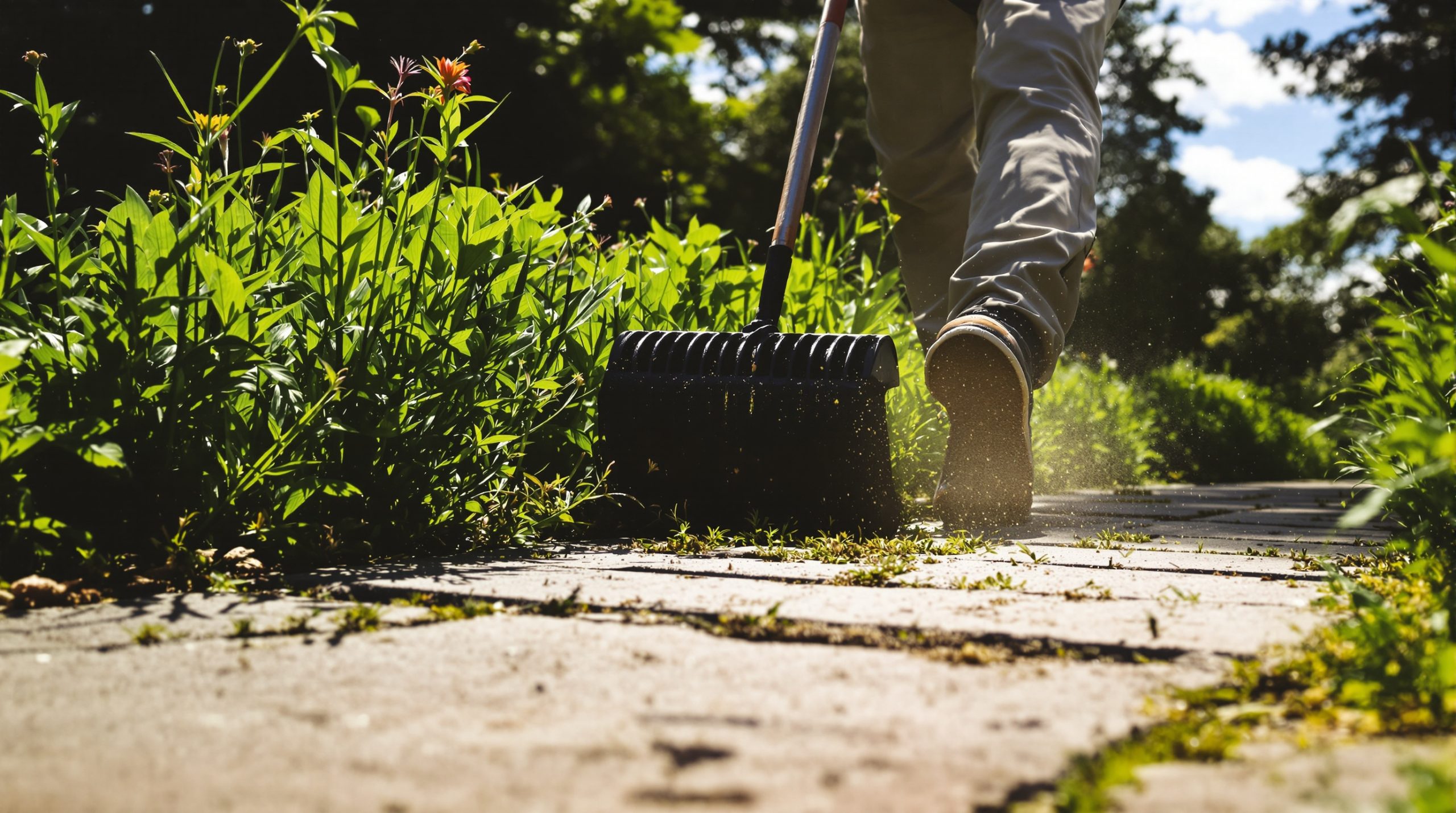 Jardinier_utilisant_désherbant_naturel