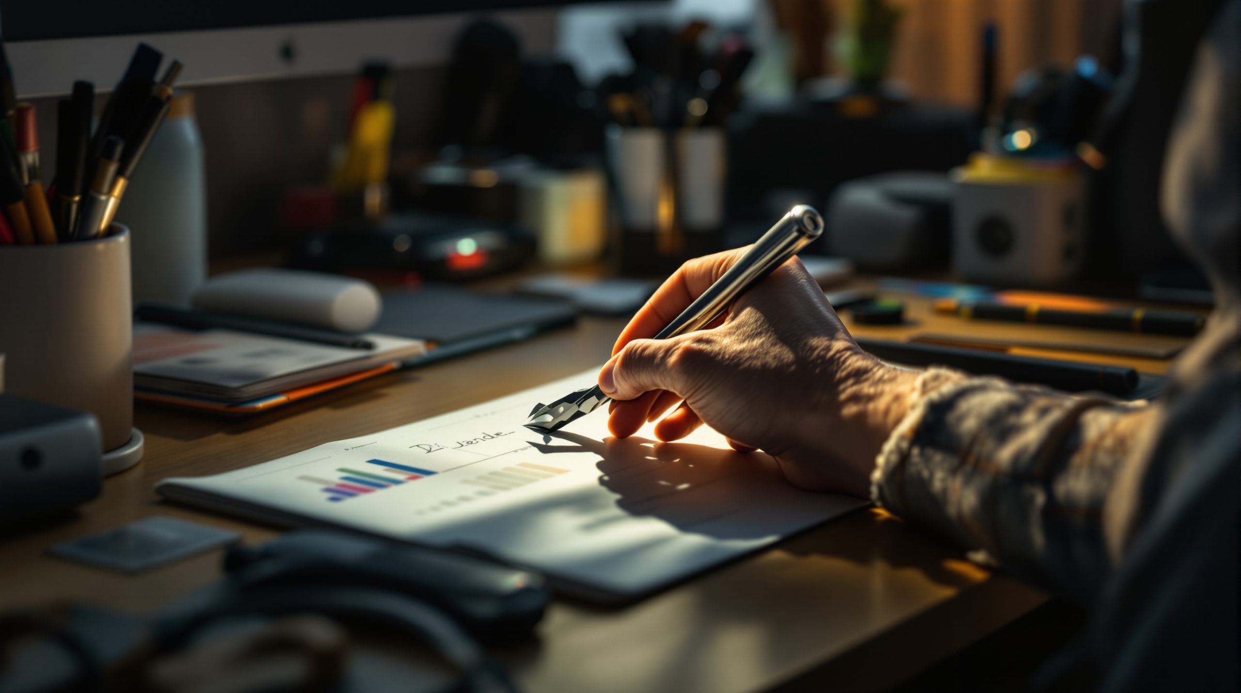 Main-saisie-outil-bureau-lumineux