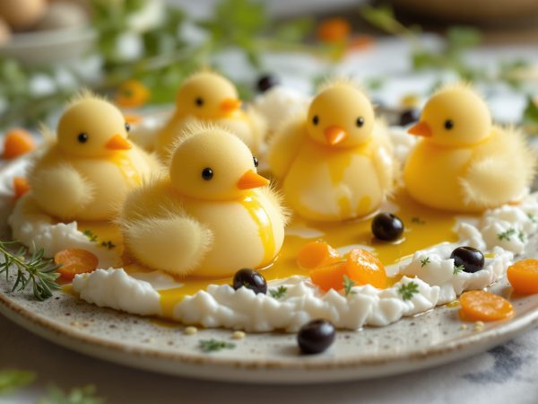 Poussins-œufs-cuisine