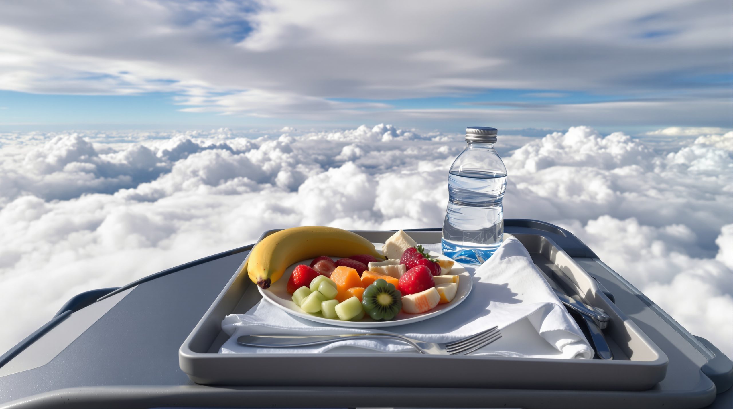 Repas en vol healthy