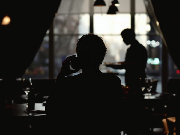 RevealingCharacterInRestaurant