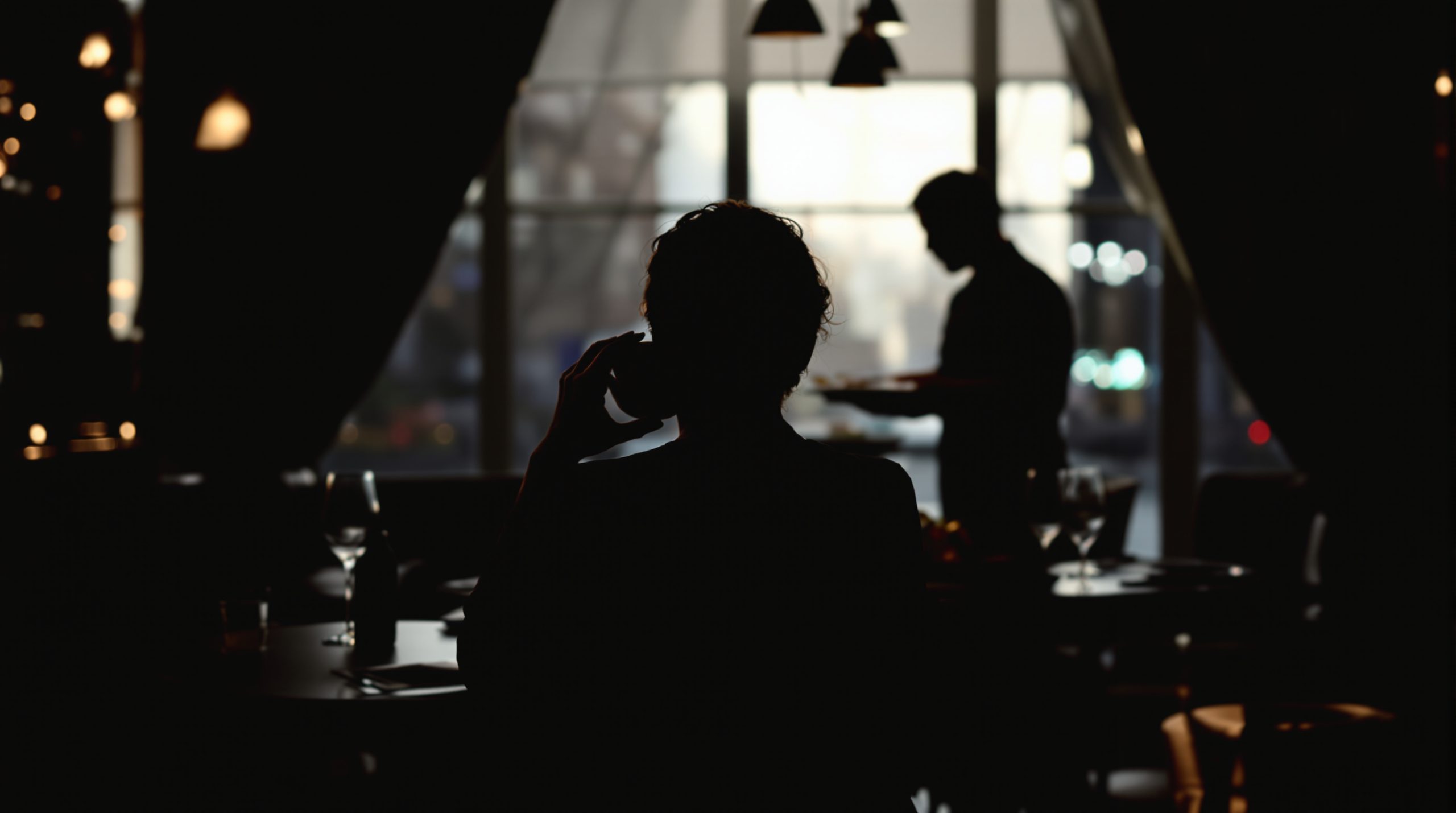 RevealingCharacterInRestaurant