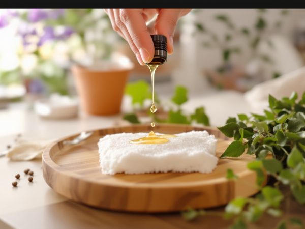 huile_essentielle_aromathérapie_coton