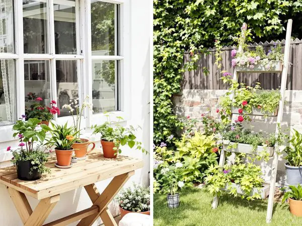 Jardin créatif et écologique.