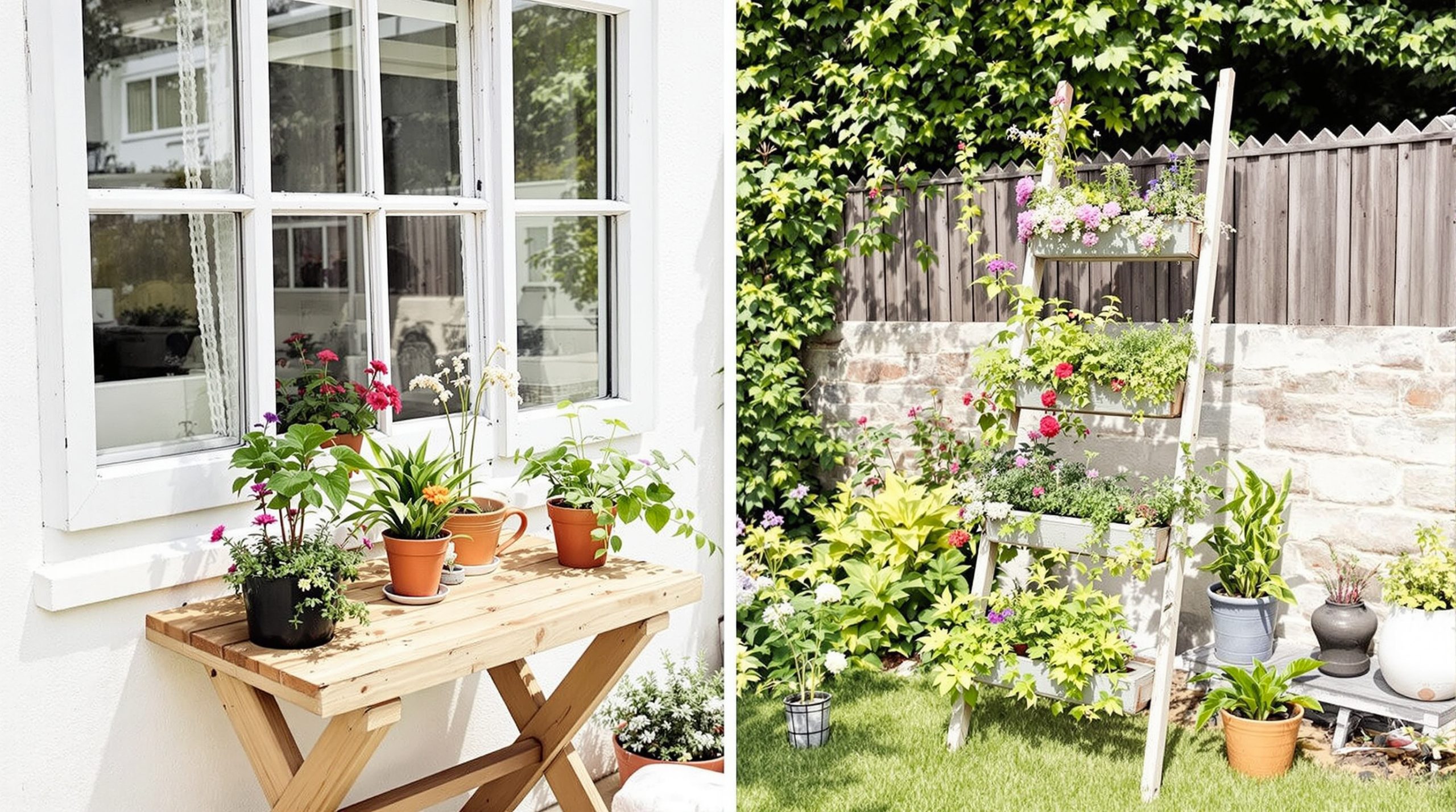 Jardin créatif et écologique.