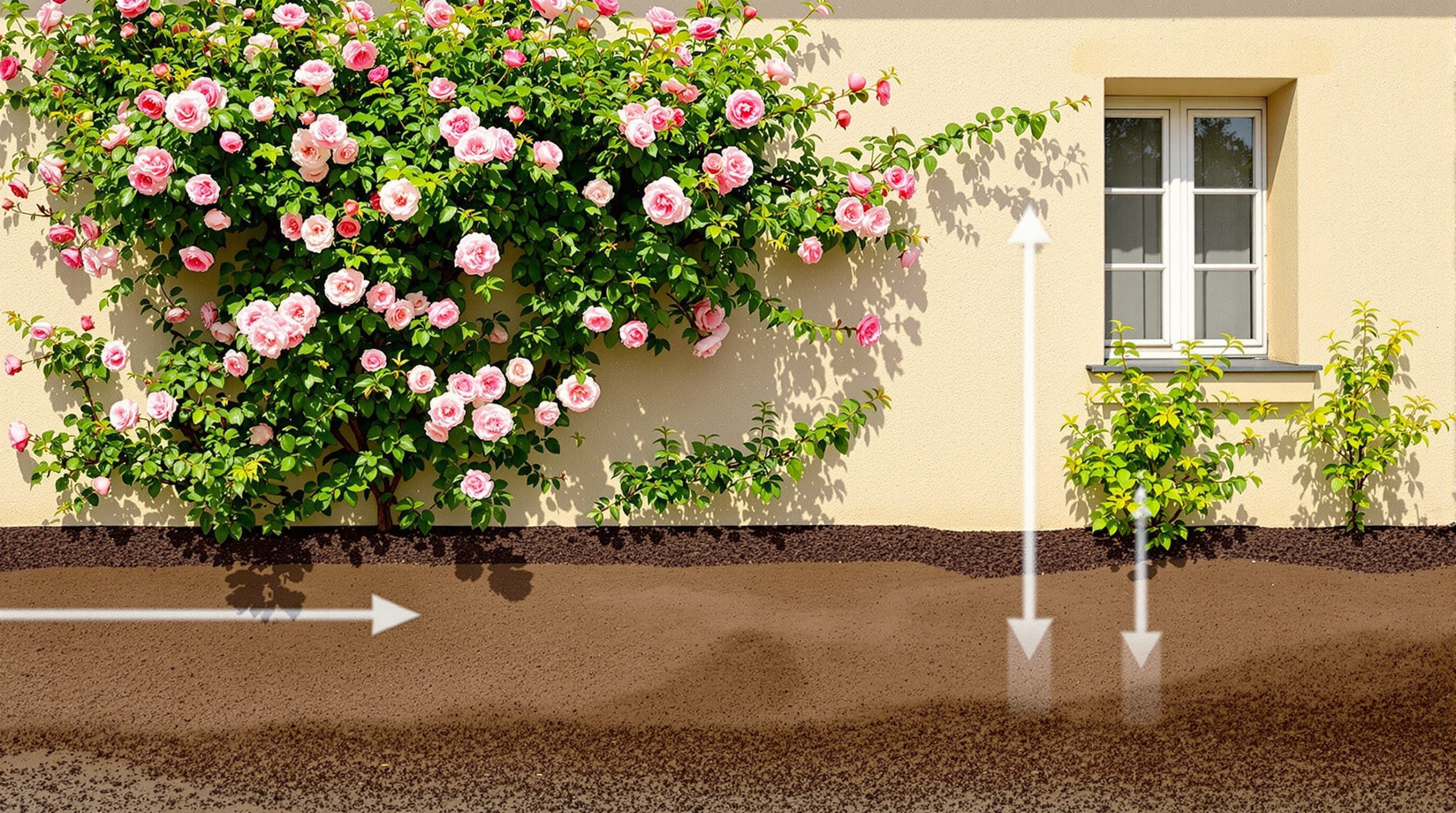 roses_tremieres_façade_ensoleillée