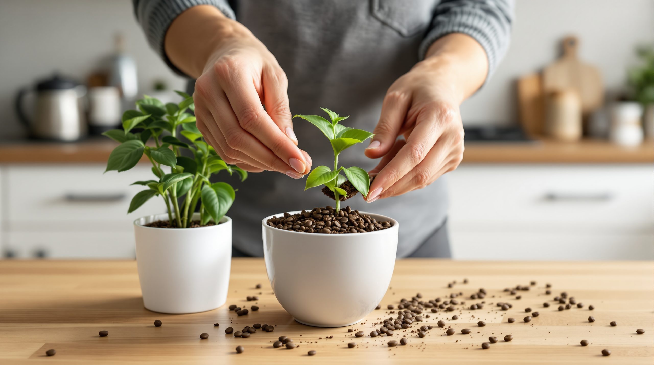 Application Marc Café Plante Anti-Moucherons