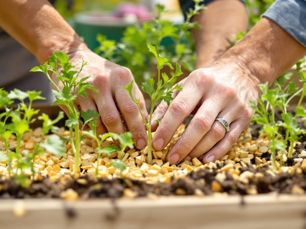 AstuceJardinageHaricotsPaillage