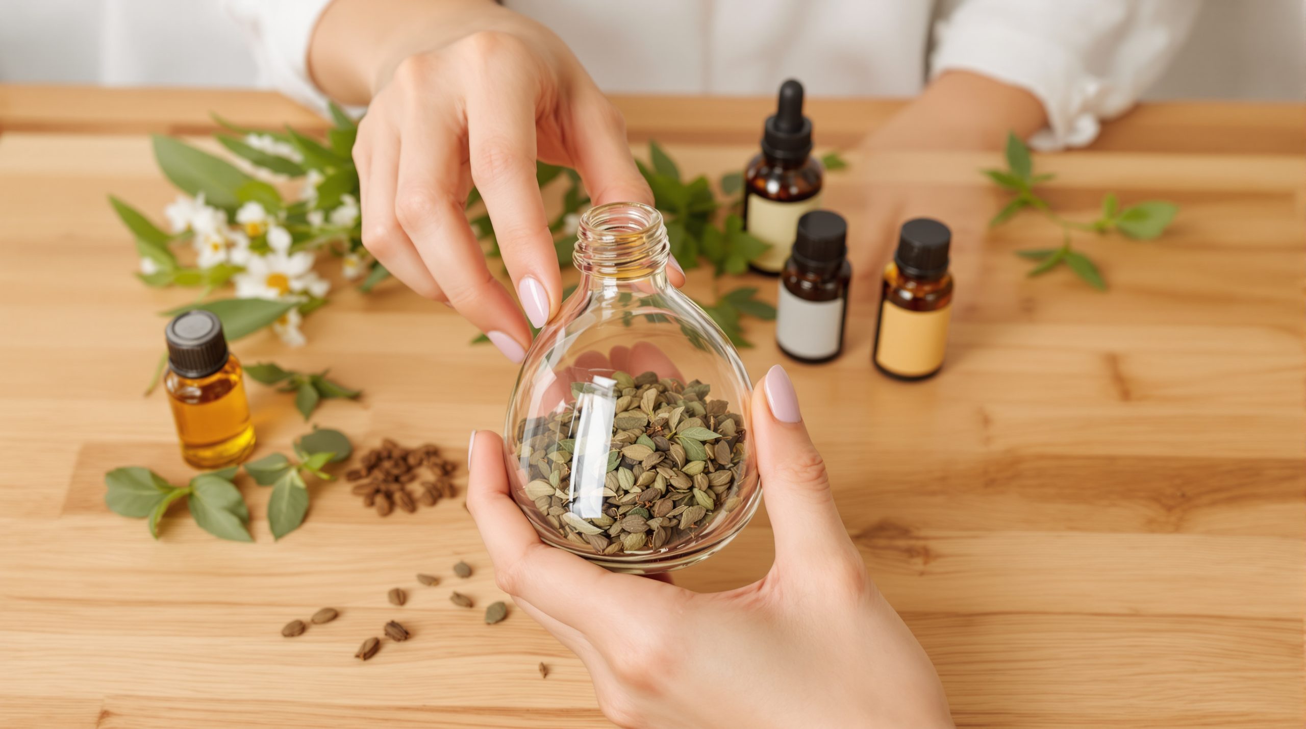 Création parfum naturel.
