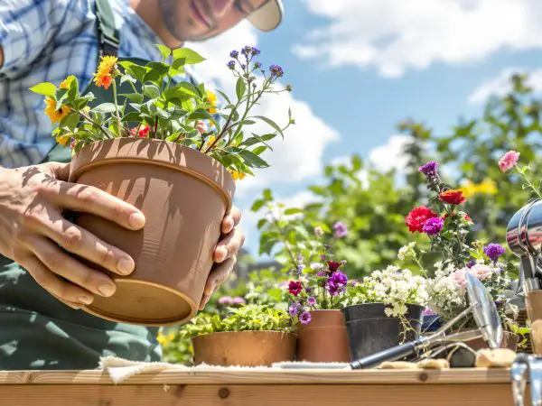Jardinier_et_pot_terre_cuite