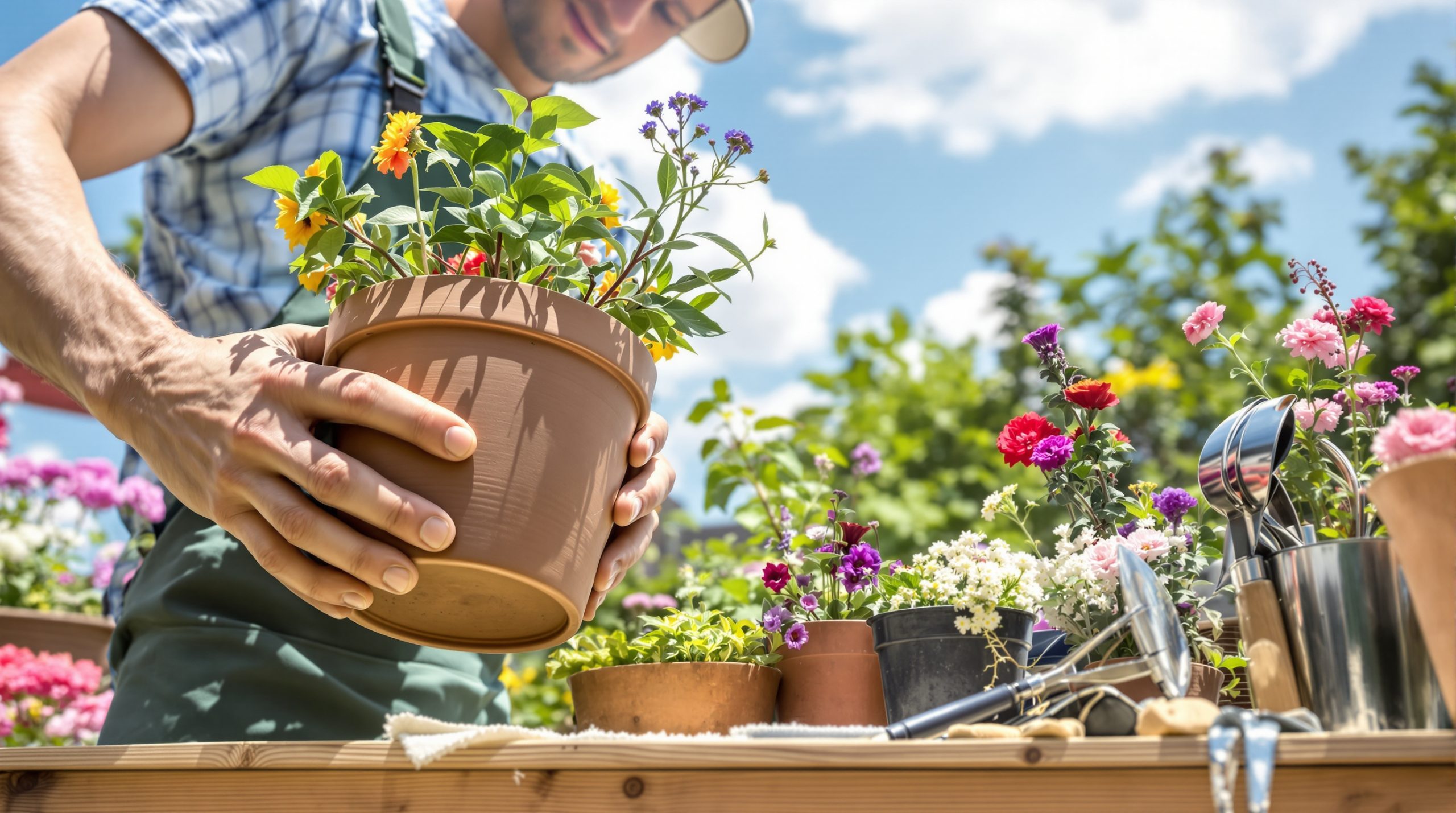 Jardinier_et_pot_terre_cuite