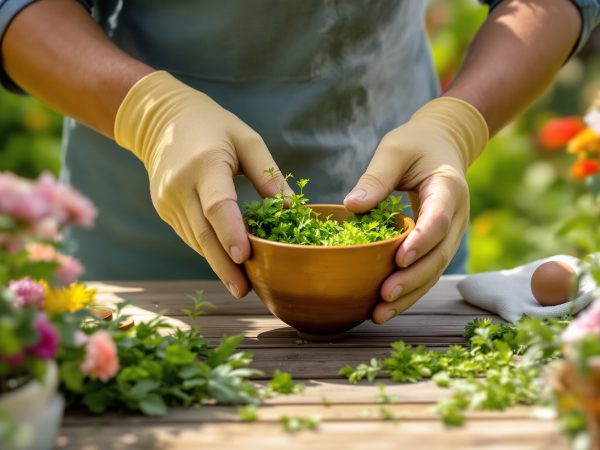 JardinierPréparantMélange