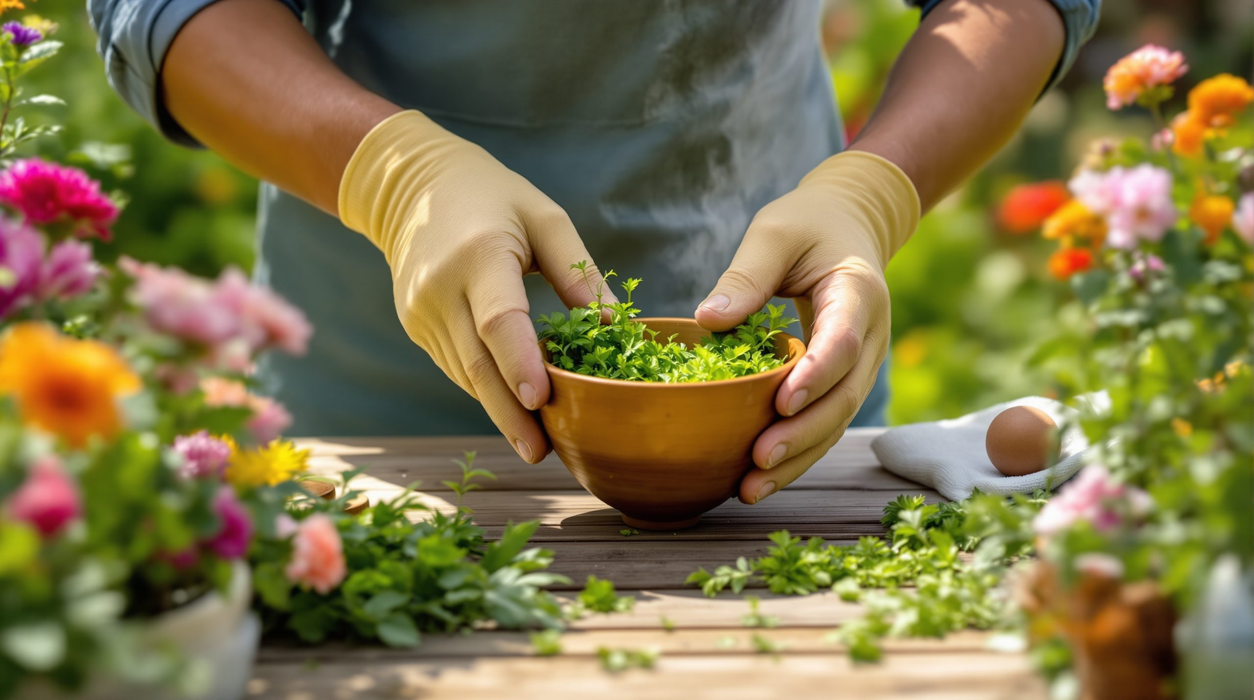 JardinierPréparantMélange