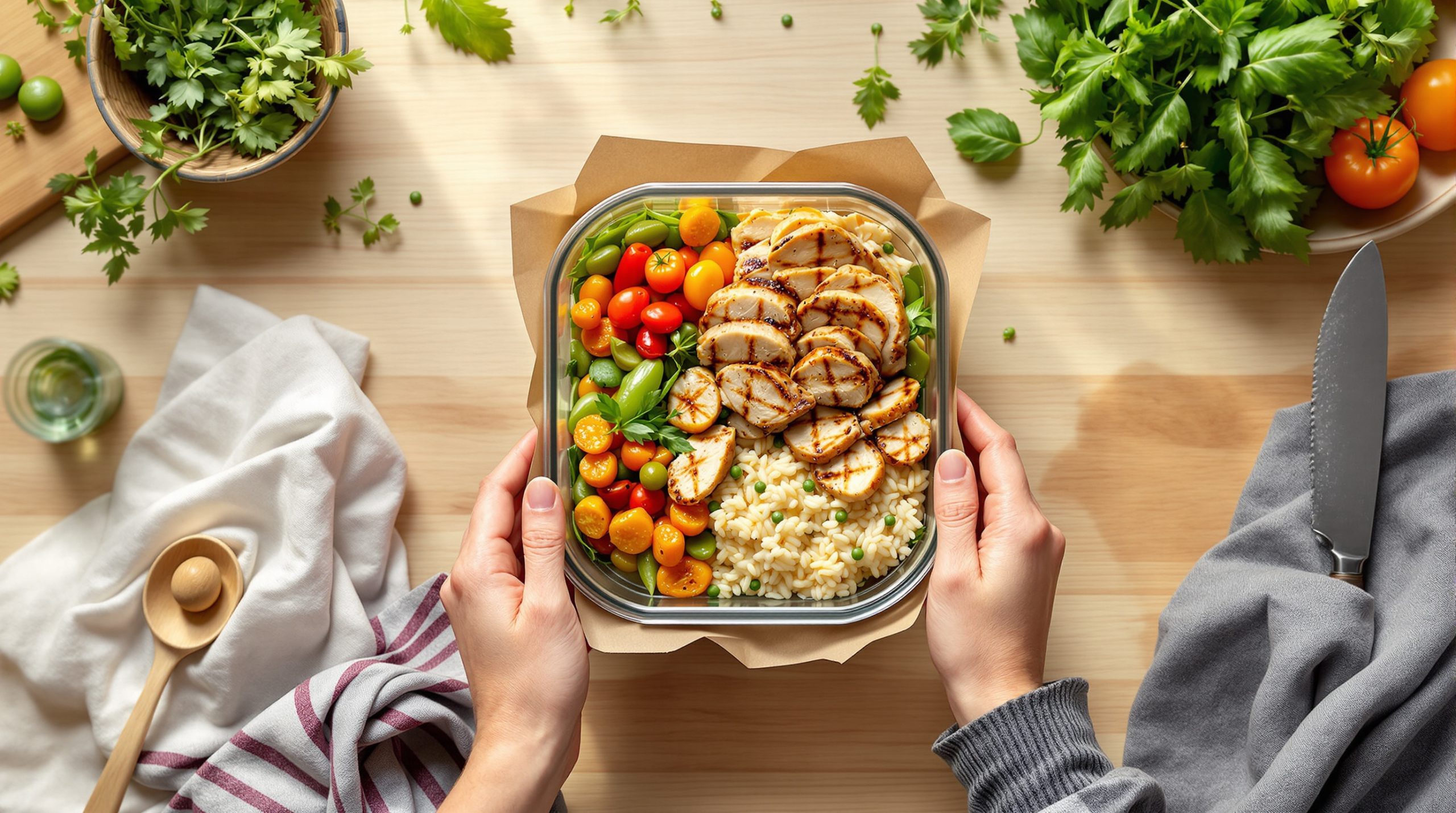 Préparation d'une astuce repas maison
