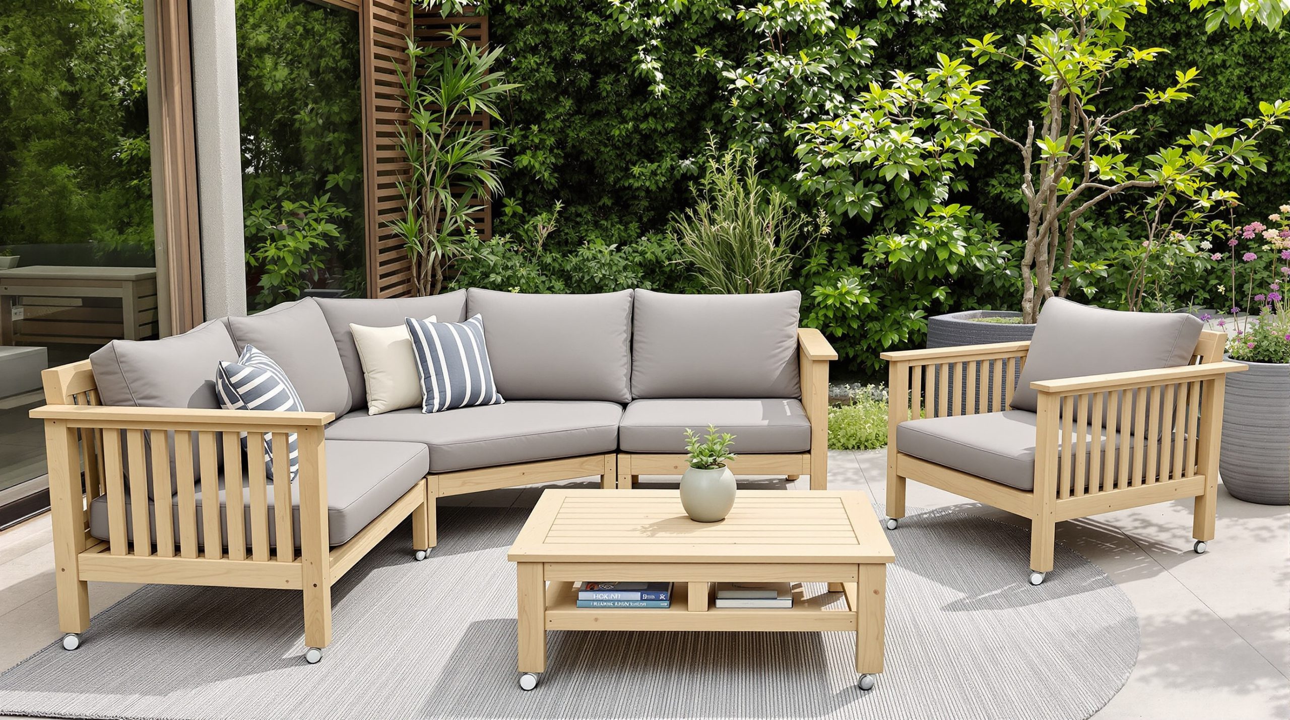 Aménagez votre jardin avec style : le mobilier en palettes accessible à tous mobilier_palette_exterieure