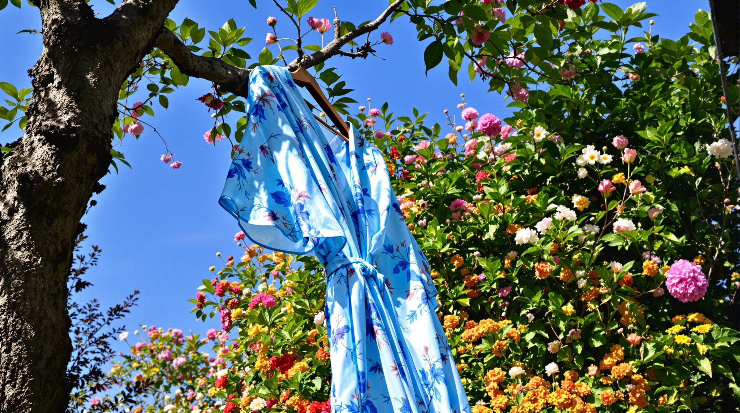 robe_bleue_jardin_lumineux