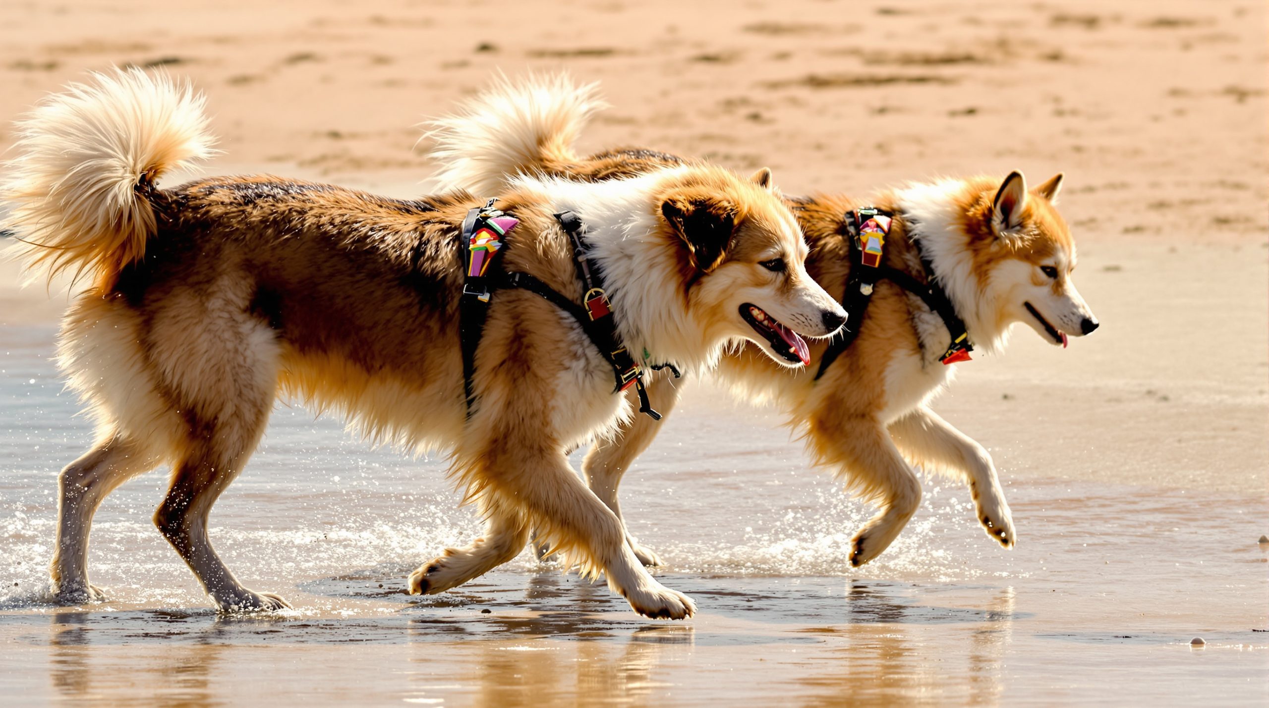 chiens_plage_ensoleillée