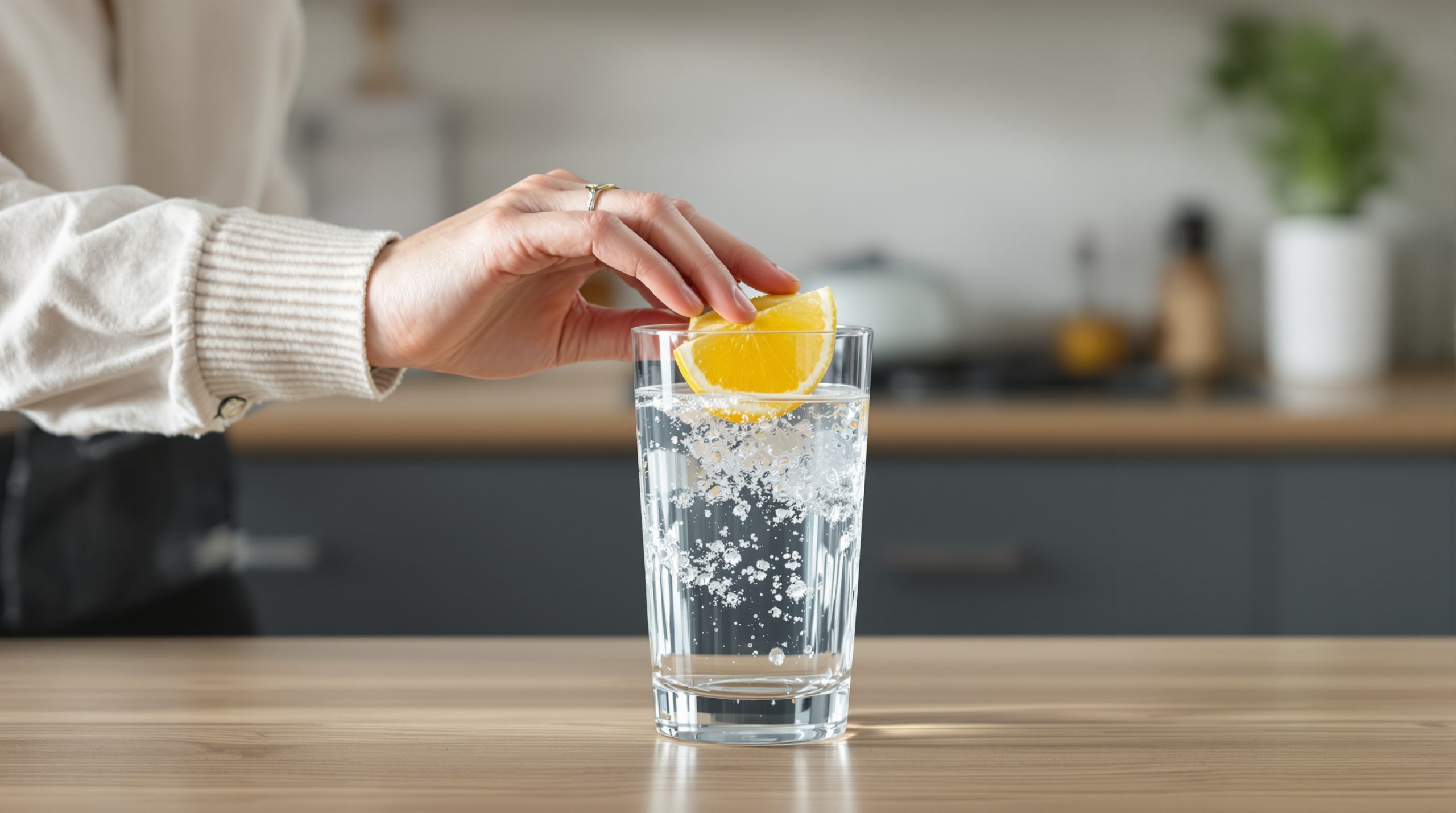 Rituel matinal citron eau