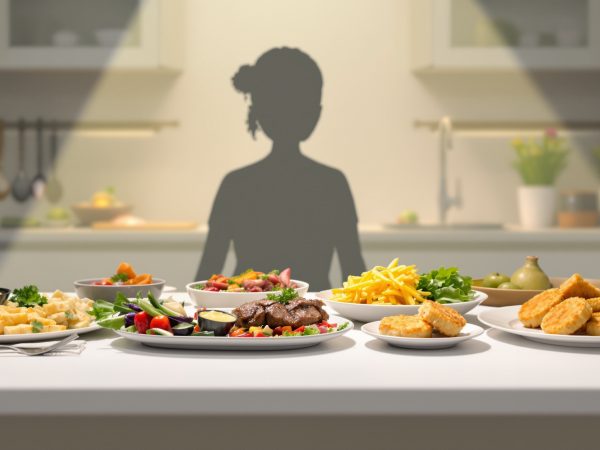Repas équilibré en cuisine moderne